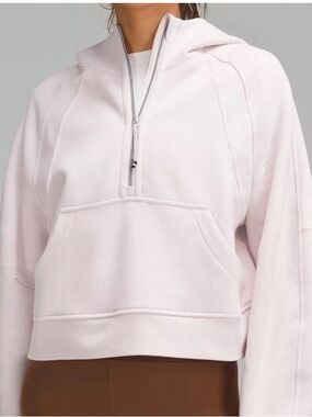 Lululemon Scuba Oversized Half Zip Hoodie Flush Pink 2023 Release Date Women M/L
